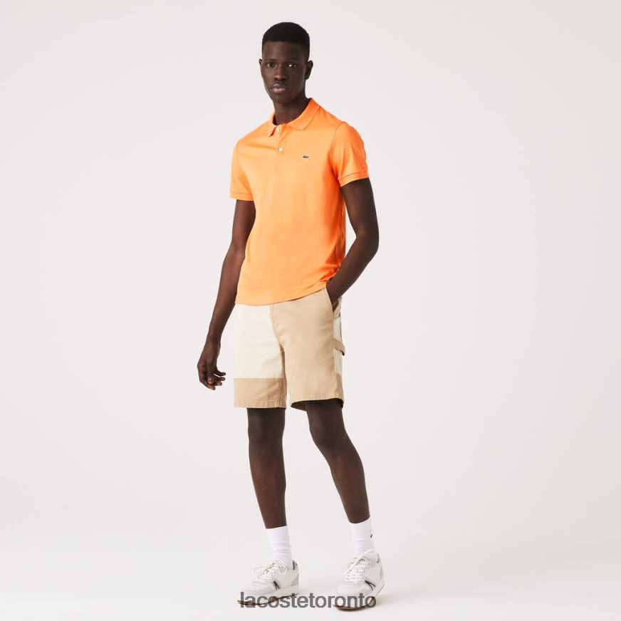 Clothing Lacoste Regular Fit Pima Cotton Polo Orange Men Z60BPR946