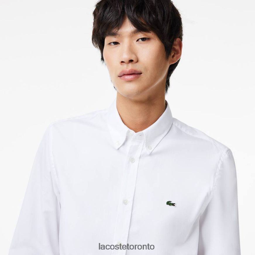 Clothing Lacoste Regular Fit Premium Cotton Shirt White Men Z60BPR1494