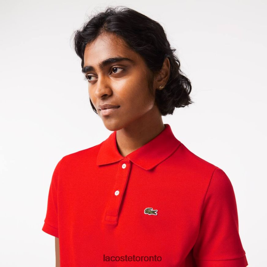 Clothing Lacoste Regular Fit Soft Cotton Petit Pique Polo Red Women Z60BPR2502