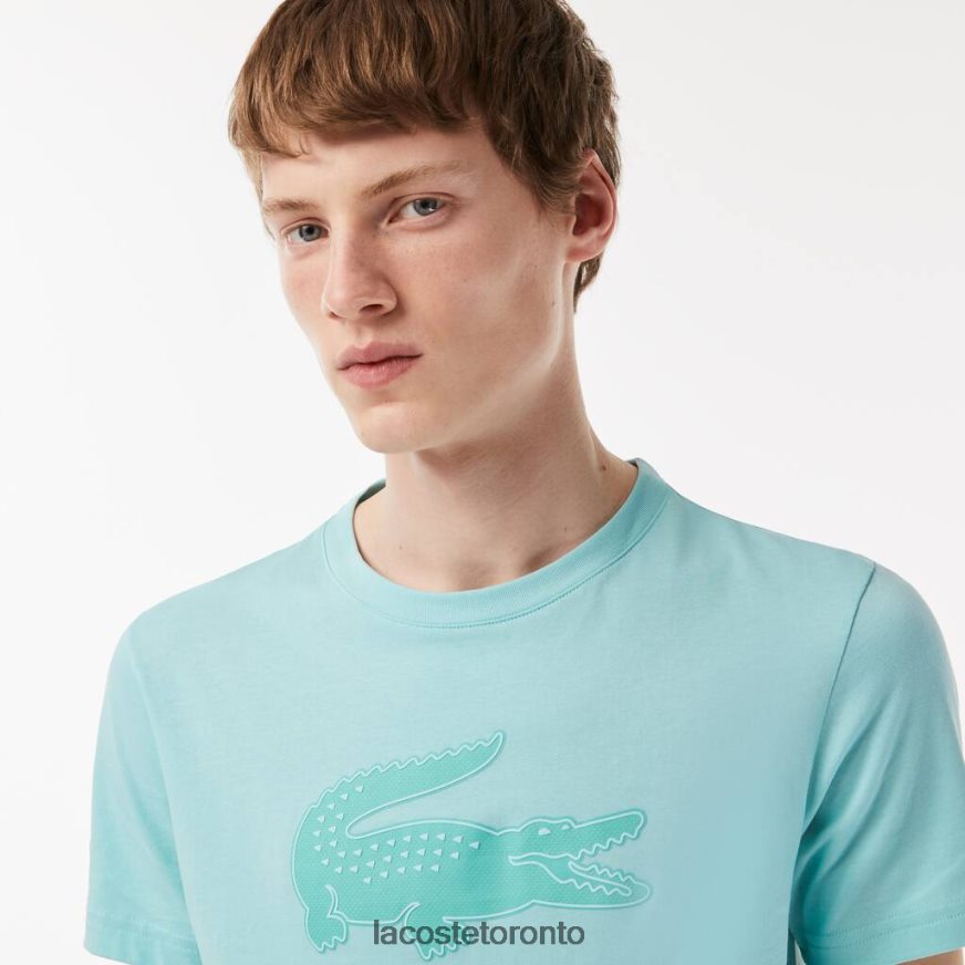 Clothing Lacoste SPORT 3D Print Crocodile Breathable Jersey T-Shirt Light Green/Green Men Z60BPR86