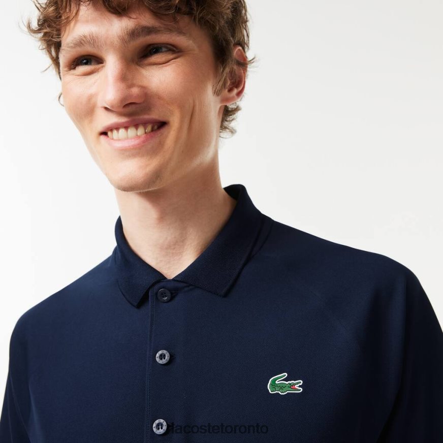 Clothing Lacoste SPORT Breathable Abrasion-Resistant Interlock Polo Navy Blue Men Z60BPR166