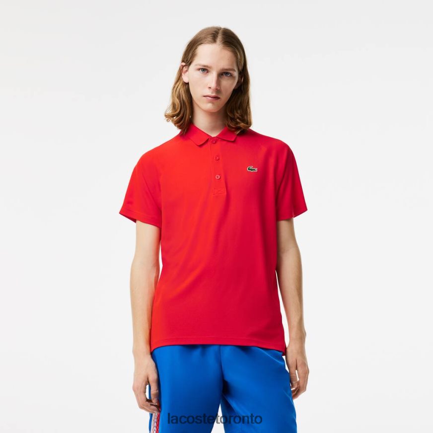 Clothing Lacoste SPORT Breathable Abrasion-Resistant Interlock Polo Red Men Z60BPR163