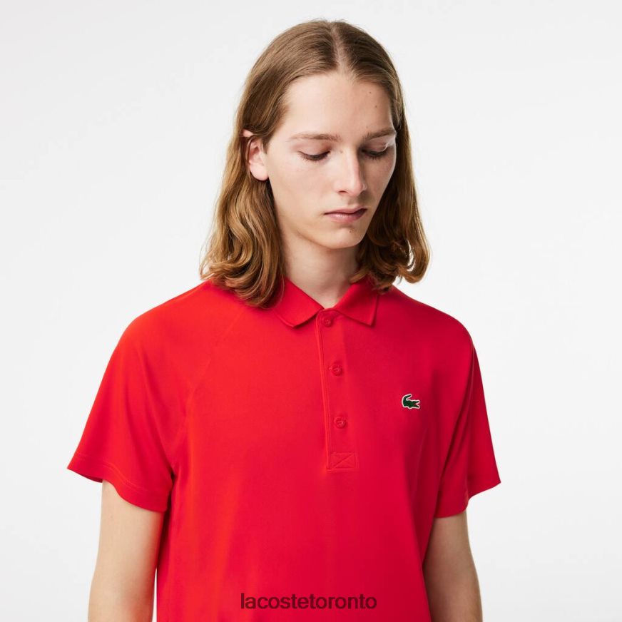 Clothing Lacoste SPORT Breathable Abrasion-Resistant Interlock Polo Red Men Z60BPR163