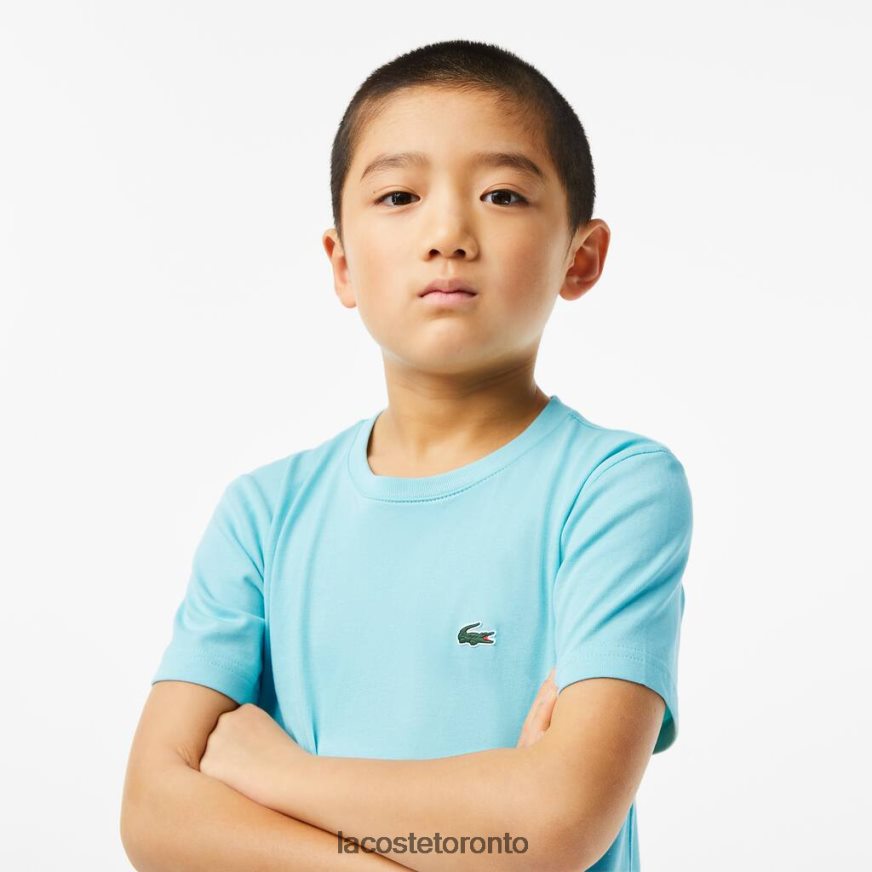 Clothing Lacoste SPORT Breathable Cotton Blend T-Shirt Mint Kids Z60BPR3036