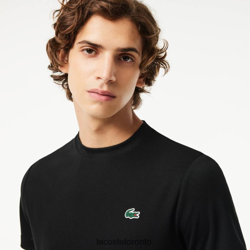 Clothing Lacoste SPORT Breathable Pique T-Shirt Black Men Z60BPR672