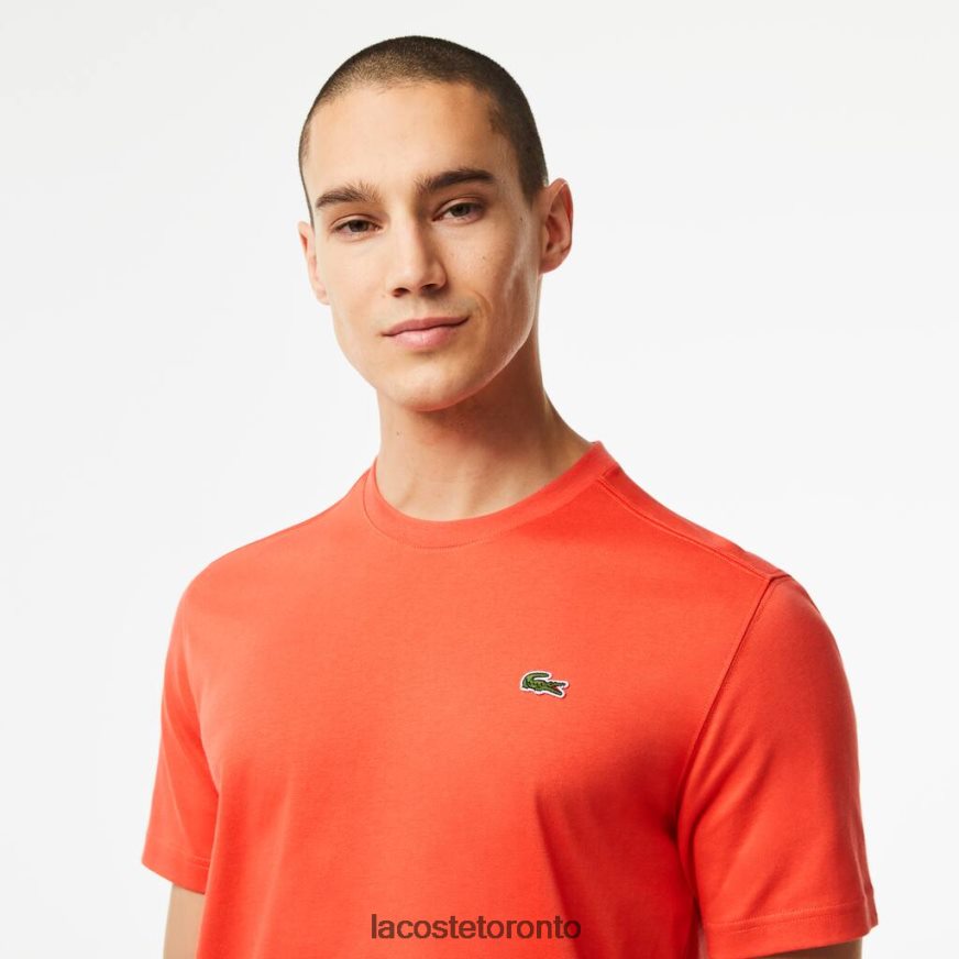 Clothing Lacoste SPORT Breathable T-Shirt Orange Men Z60BPR83