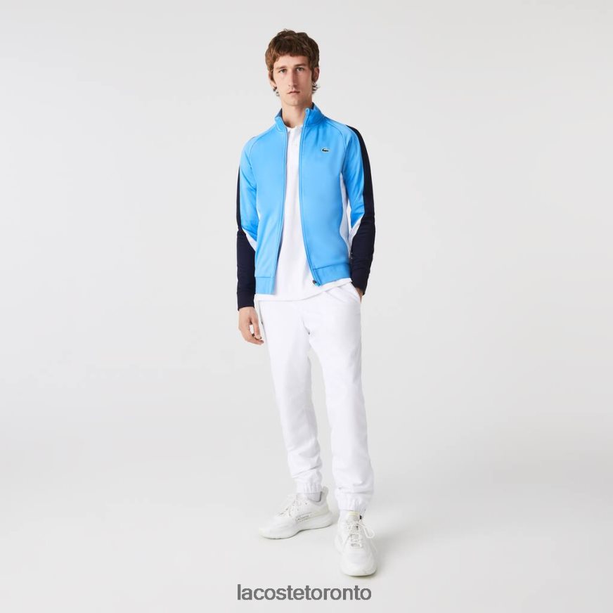 Clothing Lacoste SPORT Classic Fit Zip Tennis Sweatshirt Blue/Navy Blue/White Men Z60BPR976