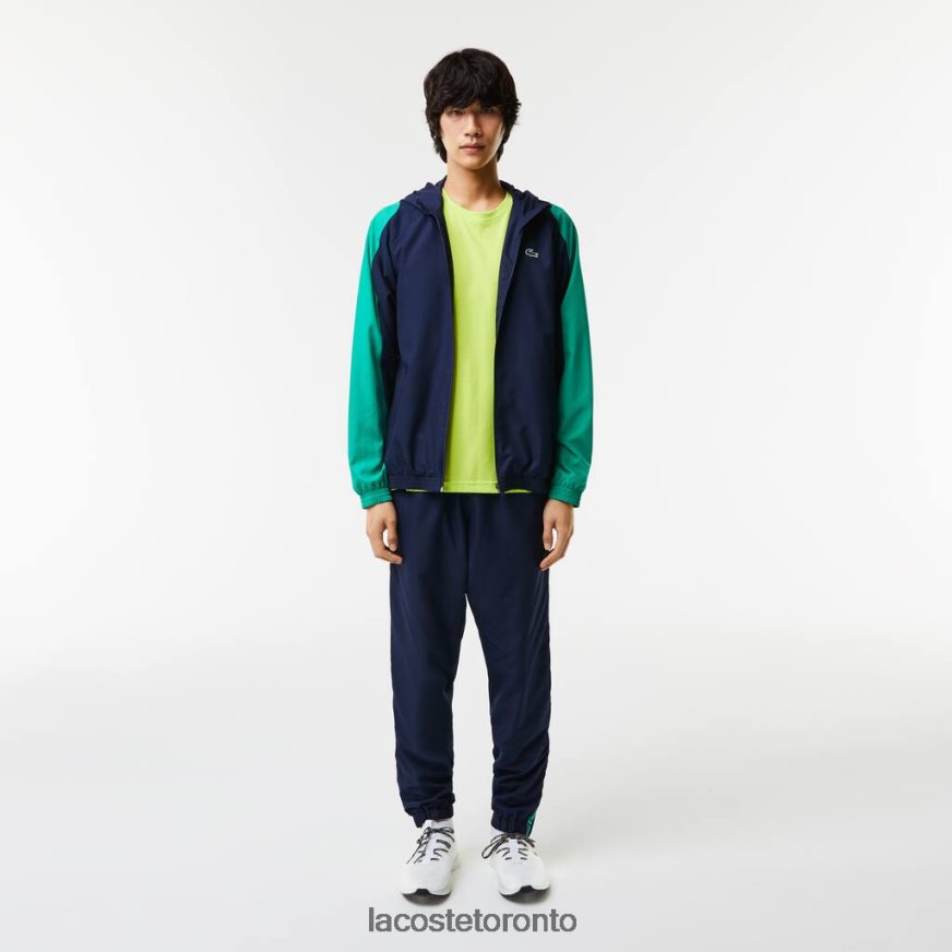 Clothing Lacoste SPORT Color-Block Tennis Jacket Navy Blue/Green Men Z60BPR1275