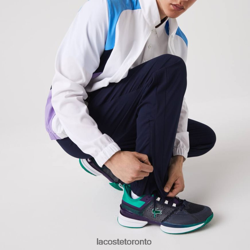 Clothing Lacoste SPORT Color-Block Tennis Tracksuit White/Blue/Navy Blue/Purple Men Z60BPR996