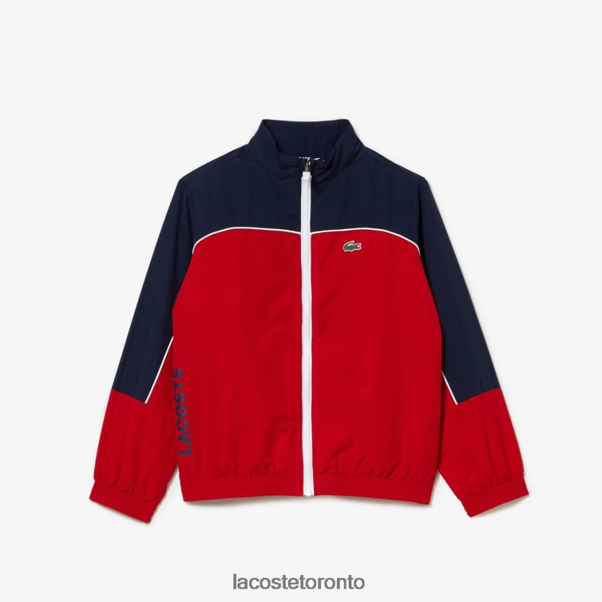 Clothing Lacoste SPORT Color-Block Tracksuit Red/Navy Blue Kids Z60BPR3210