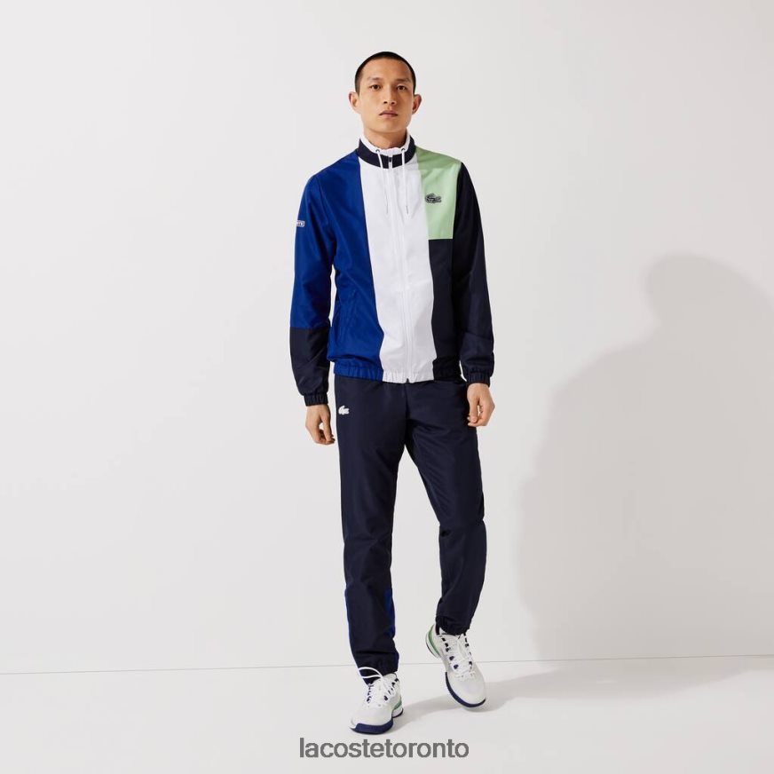 Clothing Lacoste SPORT Colorblock Tracksuit Blue/Green/Navy Blue/White Men Z60BPR1201