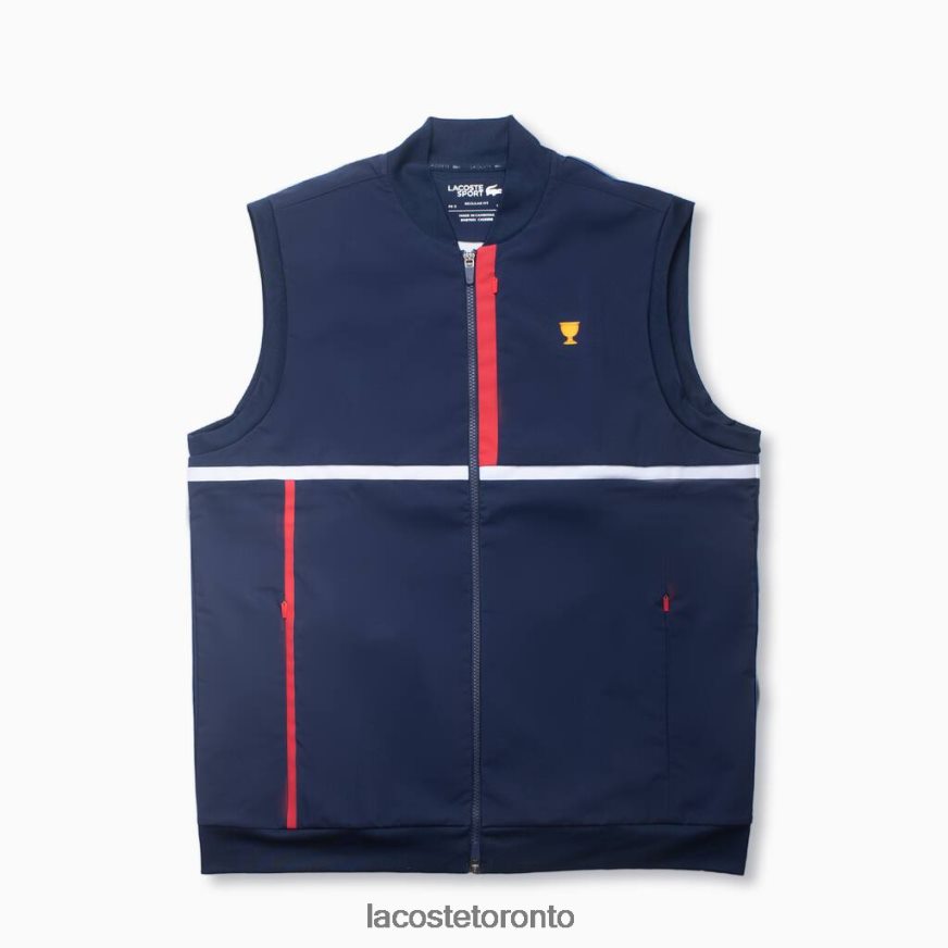 Clothing Lacoste SPORT Contrast Band Jacket Navy Blue/Red/White Men Z60BPR1311