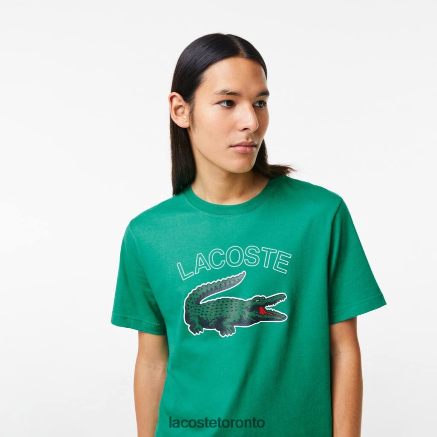 Clothing Lacoste SPORT Crocodile Print Jersey T-Shirt Green Men Z60BPR842