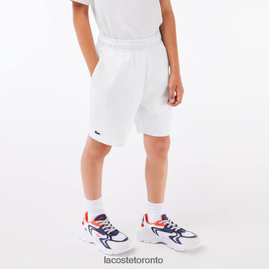 Clothing Lacoste SPORT Diamond Shorts White Kids Z60BPR3074