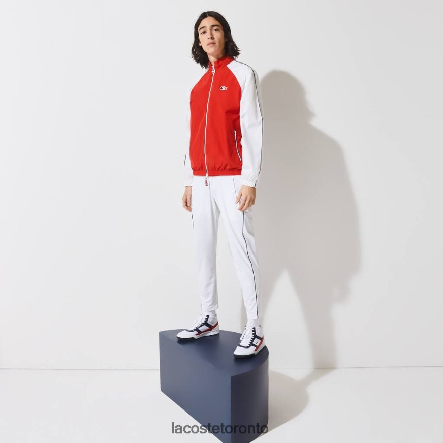 Clothing Lacoste SPORT French Sporting Spirit Edition Water-Resistant Zip Jacket Red/White/Navy Blue Men Z60BPR1287