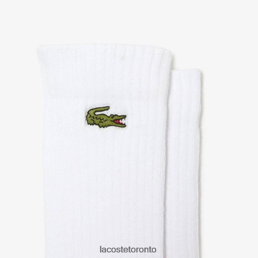 Clothing Lacoste SPORT High-Cut Socks 3-Pack White Men Z60BPR538