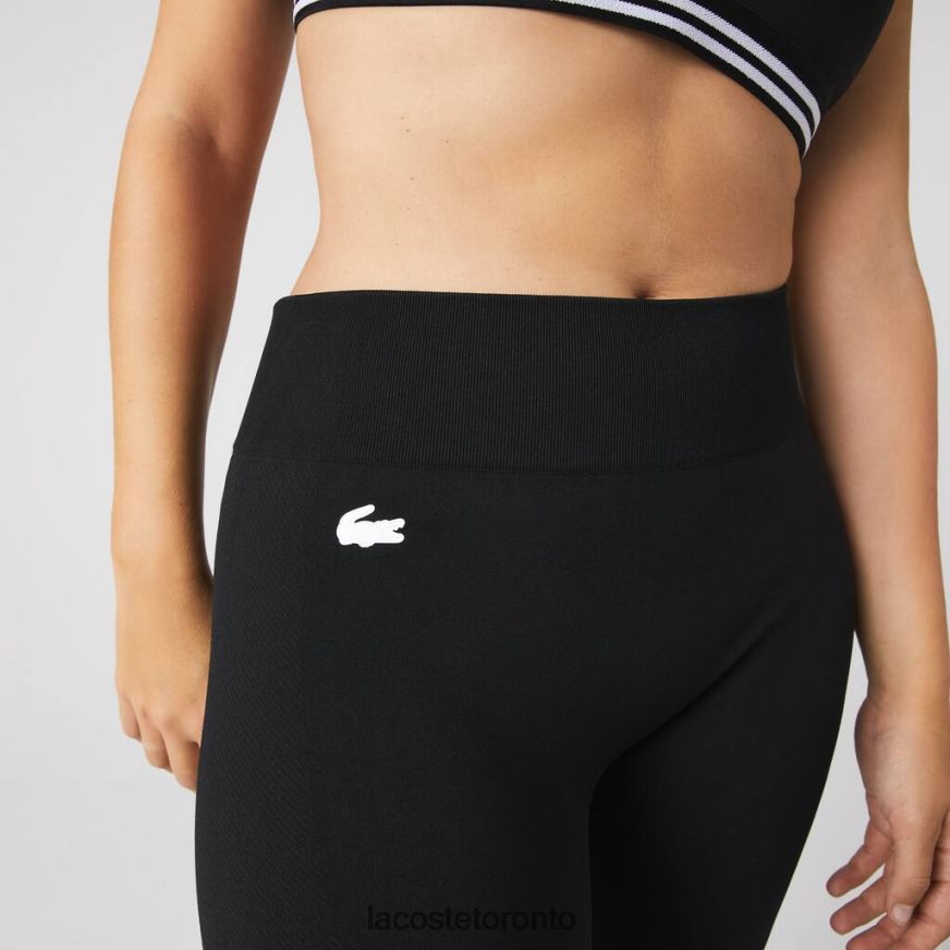 Clothing Lacoste SPORT High-Waisted Second-Skin Leggings Black Women Z60BPR2597