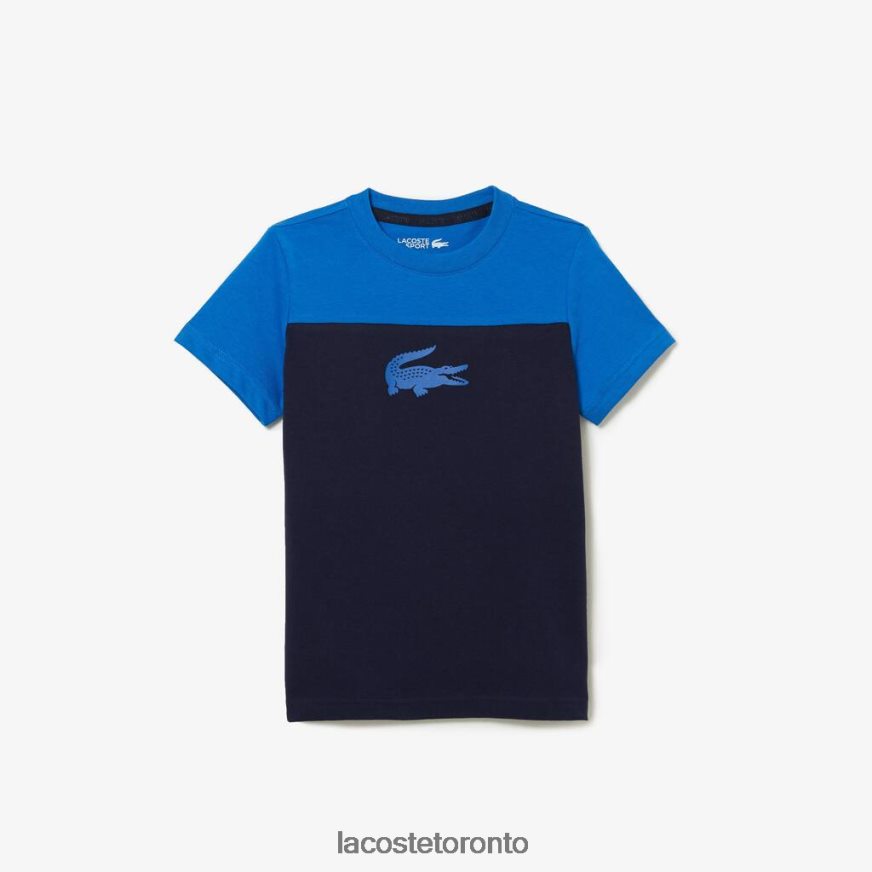 Clothing Lacoste SPORT Jersey T-Shirt Navy Blue/Blue Kids Z60BPR3147