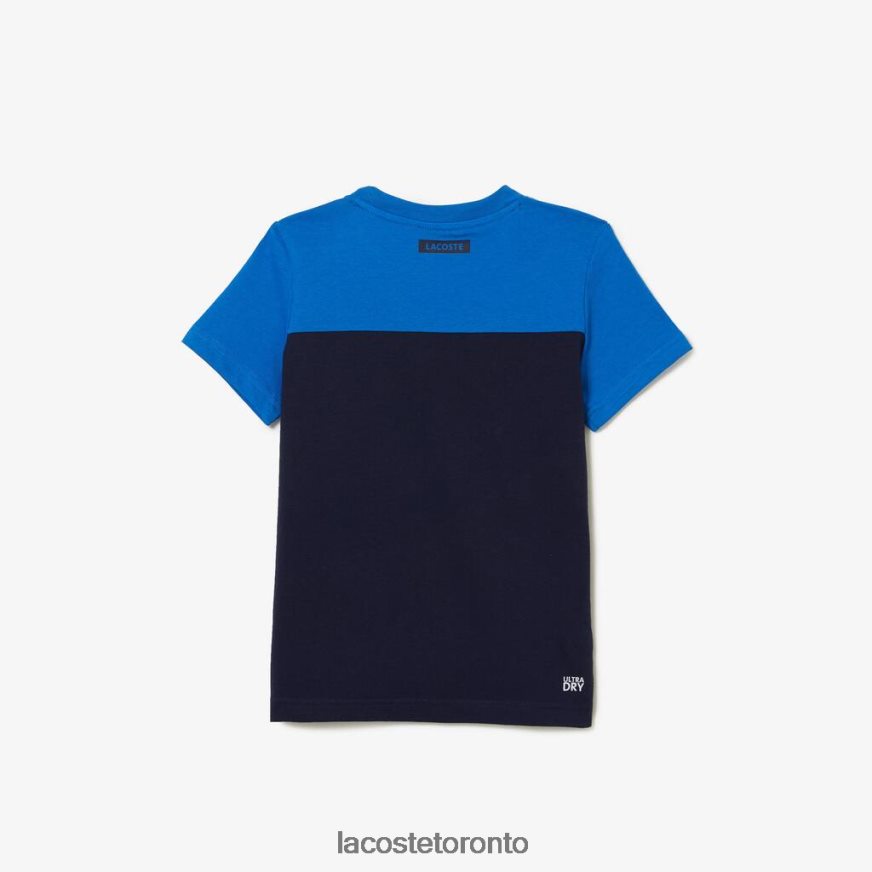 Clothing Lacoste SPORT Jersey T-Shirt Navy Blue/Blue Kids Z60BPR3147