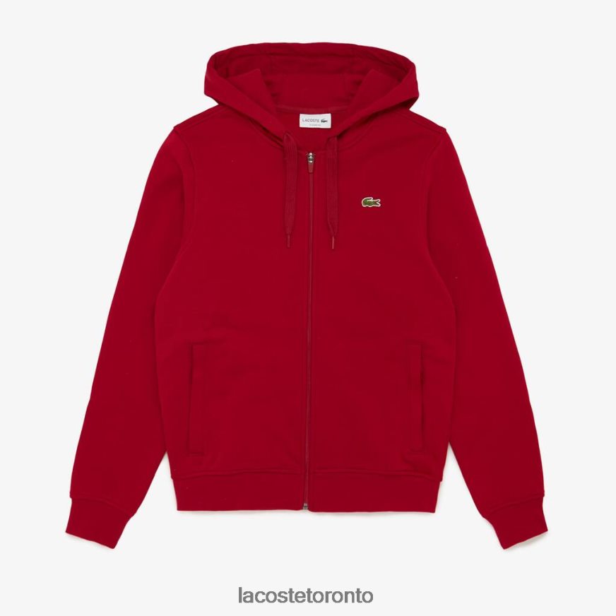 Clothing Lacoste SPORT Lightweight Bi-material Hoodie Bordeaux Men Z60BPR950