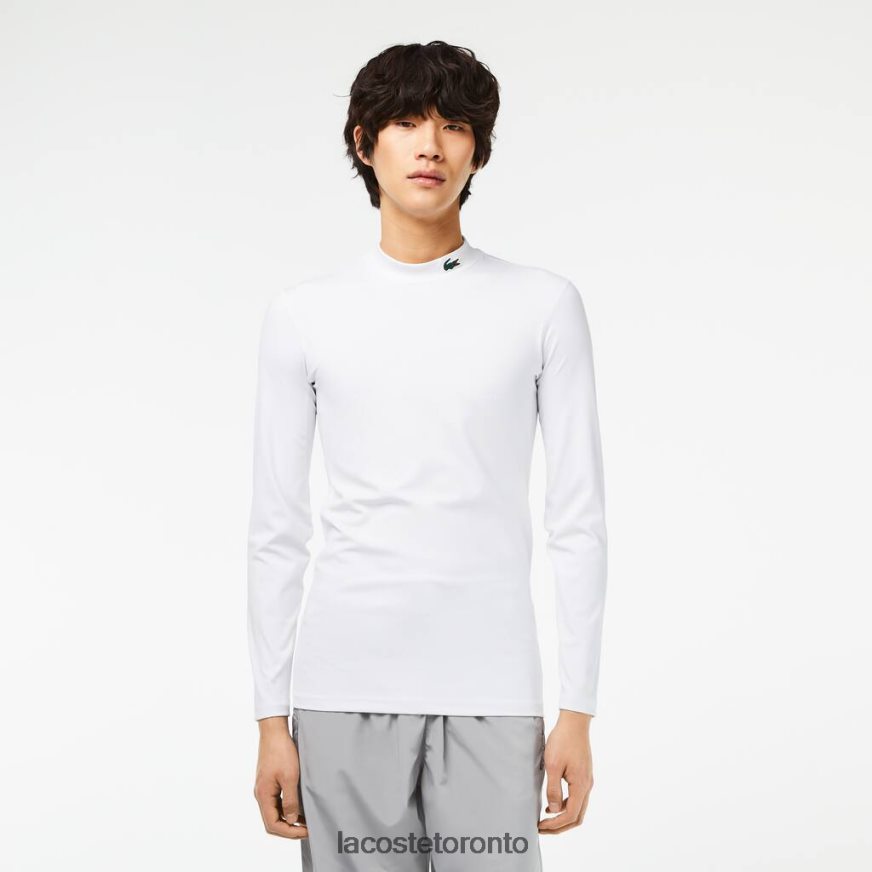 Clothing Lacoste SPORT Long Sleeve Tight Fit T-Shirt White Men Z60BPR245