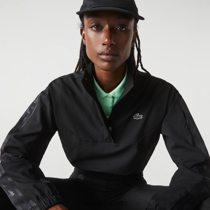 Clothing Lacoste SPORT Loose Fit Track Jacket Black Women Z60BPR2631