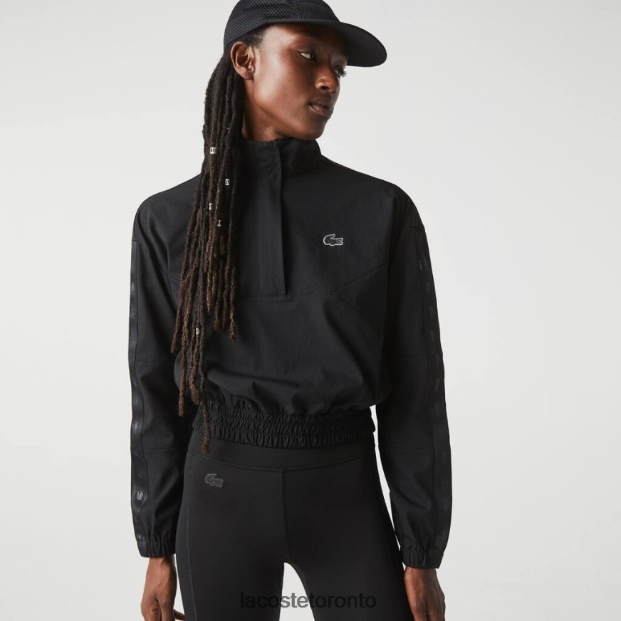 Clothing Lacoste SPORT Loose Fit Track Jacket Black Women Z60BPR2631