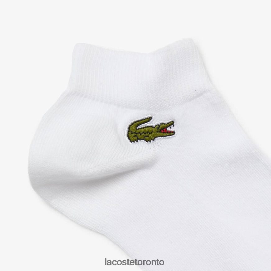 Clothing Lacoste SPORT Low-Cut Socks 3-Pack White Unisex Z60BPR511