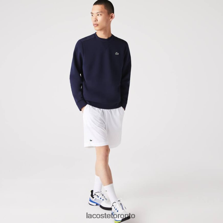 Clothing Lacoste SPORT Mesh Panels Sweatshirt Navy Blue Men Z60BPR1064