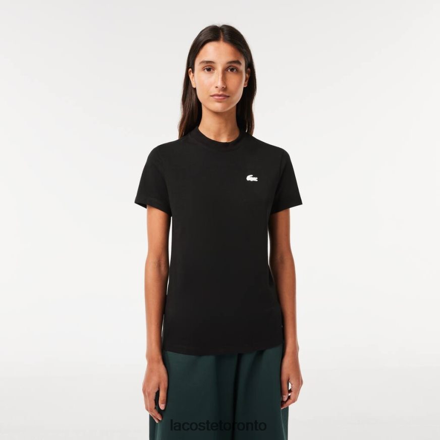 Clothing Lacoste SPORT Organic Cotton Jersey T-Shirt Black Women Z60BPR2542