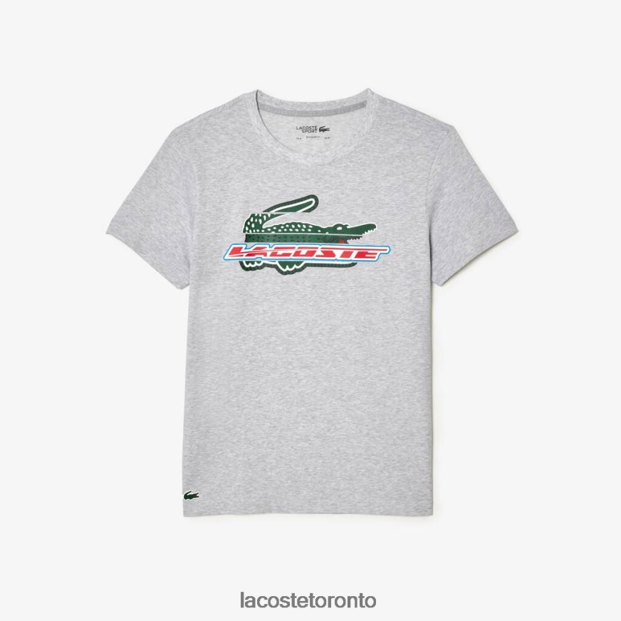 Clothing Lacoste SPORT Regular Fit Organic Cotton T-Shirt Grey Chine Men Z60BPR140