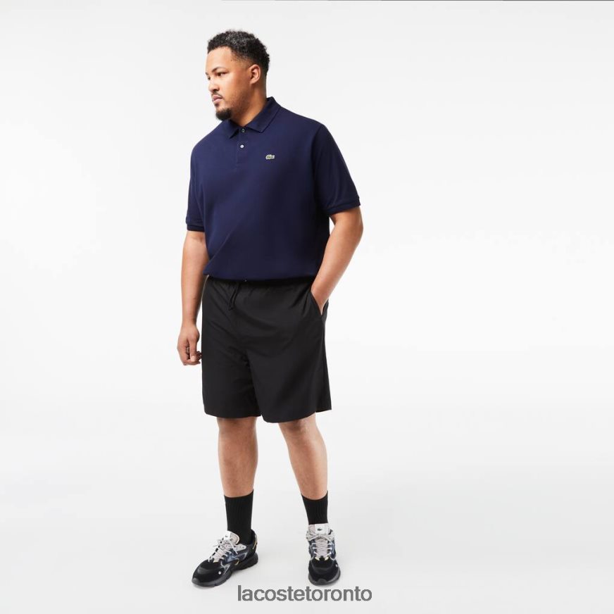 Clothing Lacoste SPORT Relaxed Fit Jersey Lined Shorts - Plus Size - Big Black Men Z60BPR1445