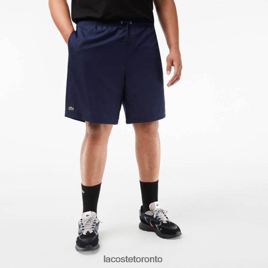 Clothing Lacoste SPORT Relaxed Fit Jersey Lined Shorts - Plus Size - Big Navy Blue Men Z60BPR1447