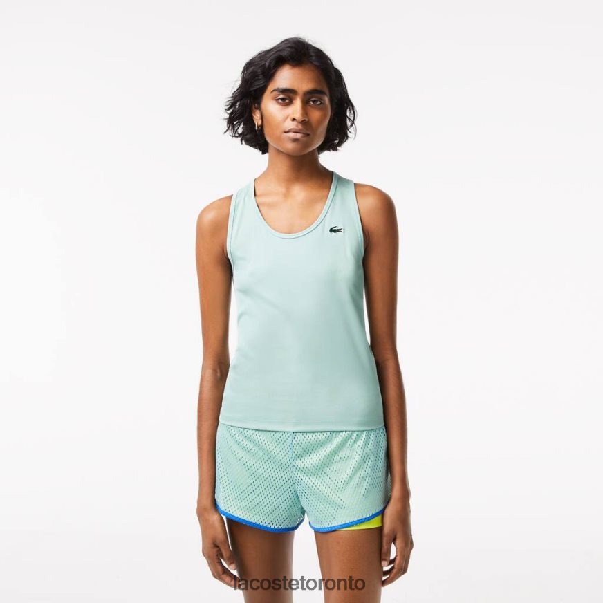 Clothing Lacoste SPORT Slim Fit Ribbed Tank Top Mint Women Z60BPR2386