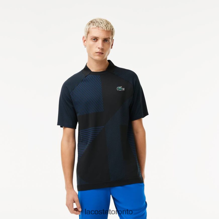 Clothing Lacoste SPORT Slim Fit Seamless Tennis Polo Black/Blue Men Z60BPR770