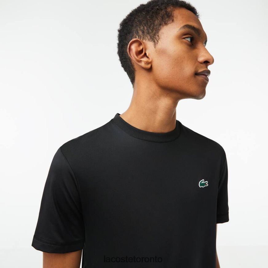 Clothing Lacoste SPORT Slim Fit Stretch Jersey T-Shirt Black Men Z60BPR118