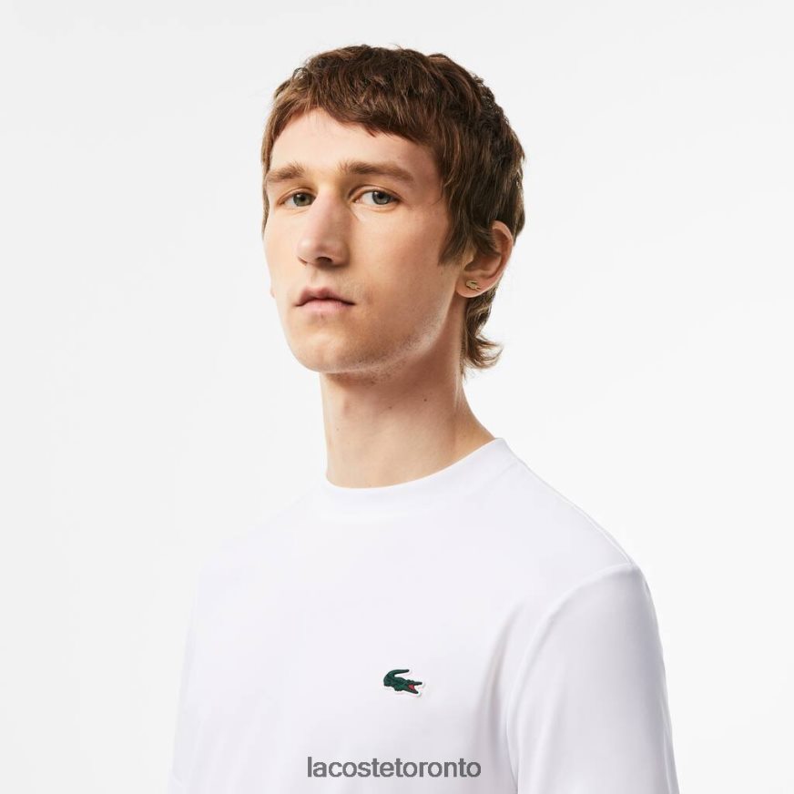 Clothing Lacoste SPORT Slim Fit Stretch Jersey T-Shirt White Men Z60BPR119