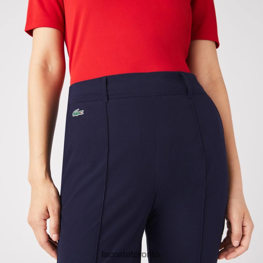 Clothing Lacoste SPORT Stretch Golf Pants Navy Blue Women Z60BPR2658