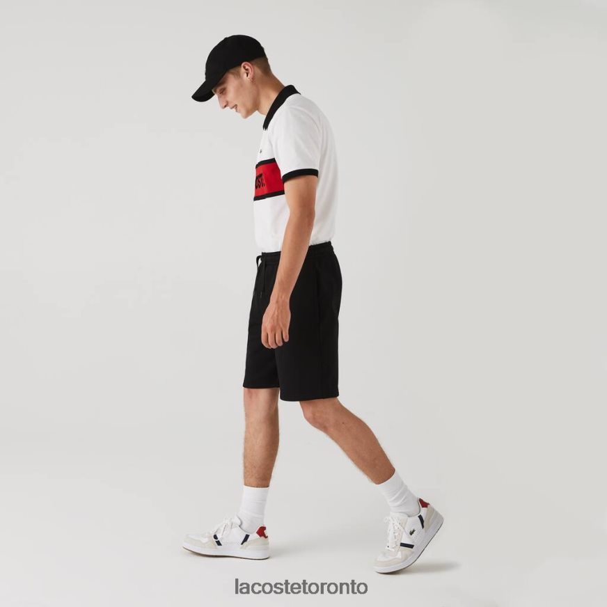 Clothing Lacoste SPORT Tennis Fleece Shorts Black Men Z60BPR1337