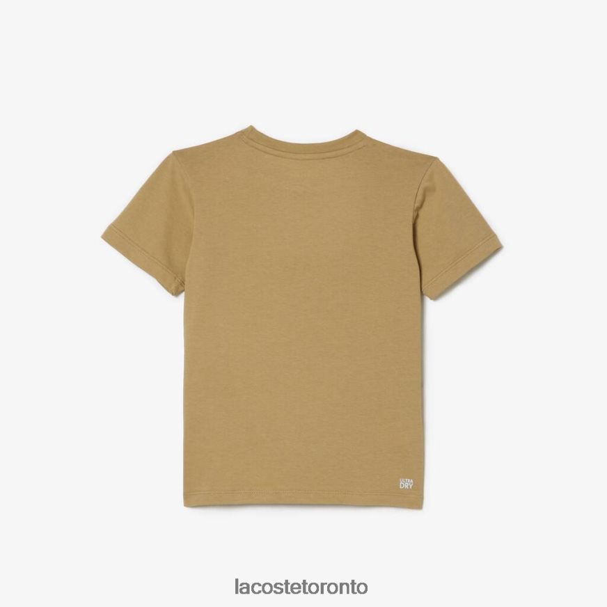 Clothing Lacoste SPORT Tennis Technical Jersey Oversized Croc T-Shirt Beige/Orange Kids Z60BPR3018