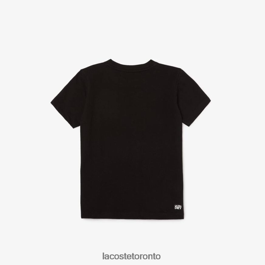 Clothing Lacoste SPORT Tennis Technical Jersey Oversized Croc T-Shirt Black/White Kids Z60BPR3020