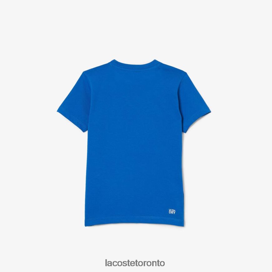 Clothing Lacoste SPORT Tennis Technical Jersey Oversized Croc T-Shirt Blue/White Kids Z60BPR3157