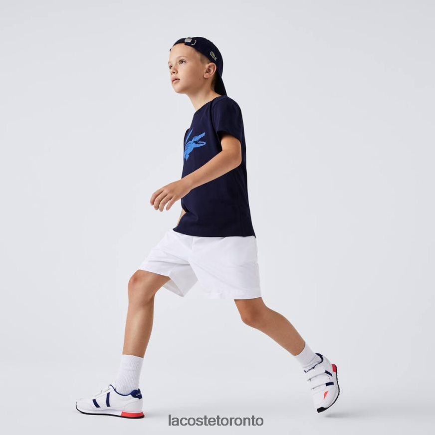 Clothing Lacoste SPORT Tennis Technical Jersey Oversized Croc T-Shirt Navy Blue/Blue Kids Z60BPR3121