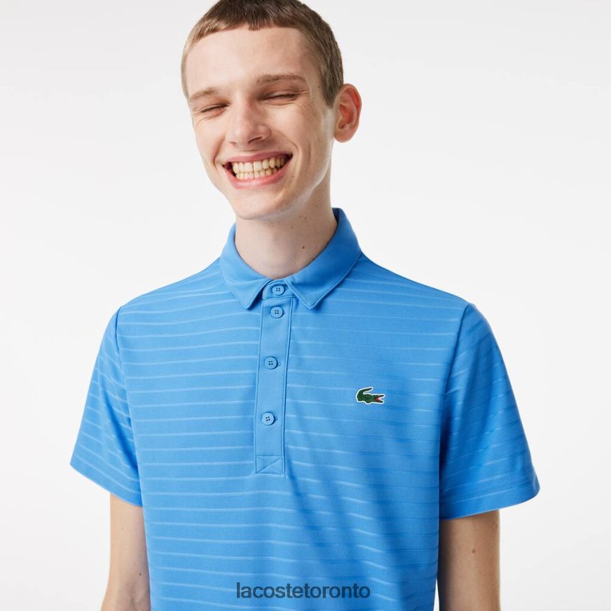 Clothing Lacoste SPORT Textured Breathable Golf Polo Blue Men Z60BPR67