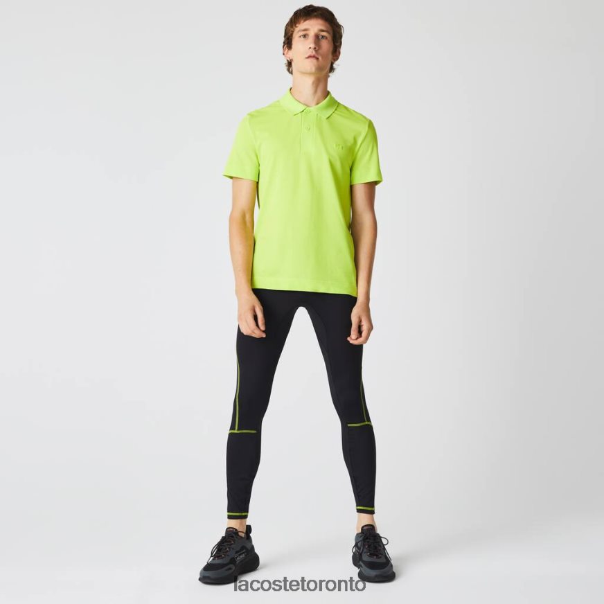 Clothing Lacoste SPORT Thermal Leggings Black/Yellow Men Z60BPR1112