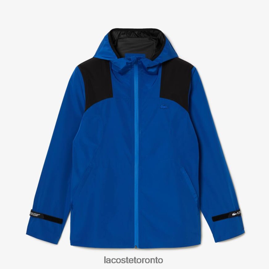 Clothing Lacoste SPORT Waterproof Windbreaker Blue/Black Men Z60BPR403