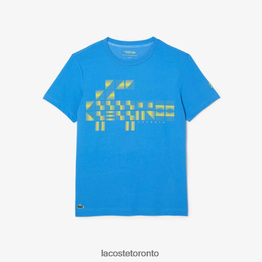 Clothing Lacoste SPORT x Novak Djokovic Printed T-Shirt Blue Men Z60BPR605