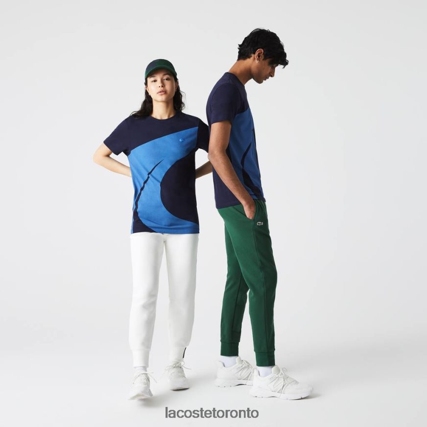 Clothing Lacoste SPORT x Theo Curin Graphic Jersey T-Shirt Navy Blue/Blue/White Unisex Z60BPR944