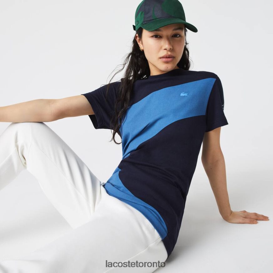 Clothing Lacoste SPORT x Theo Curin Graphic Jersey T-Shirt Navy Blue/Blue/White Unisex Z60BPR944