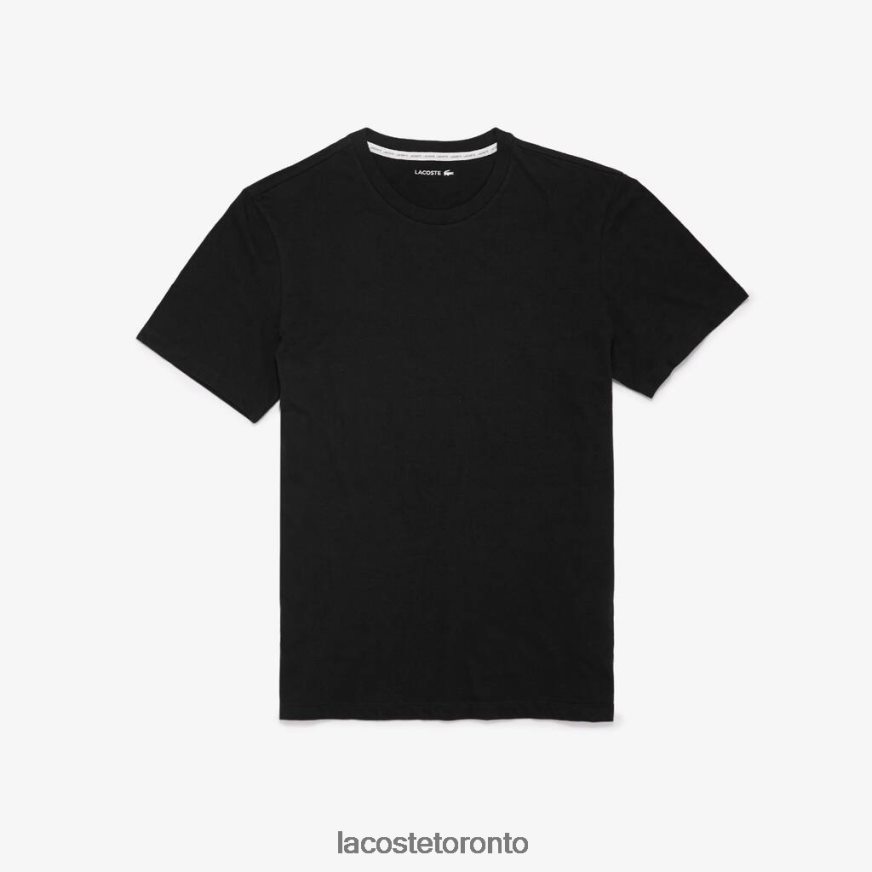 Clothing Lacoste Short Sleeve Lounge T-Shirt Black Men Z60BPR1383